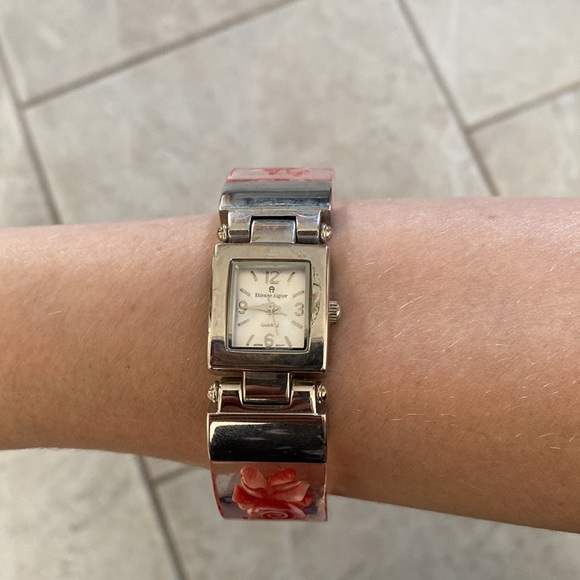 Etienne Aigner Quartz Pressed Flowers Watch - Picture 5 of 11